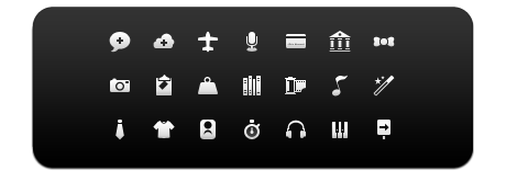 iPhone Stock Icons 20x20 Pixels
